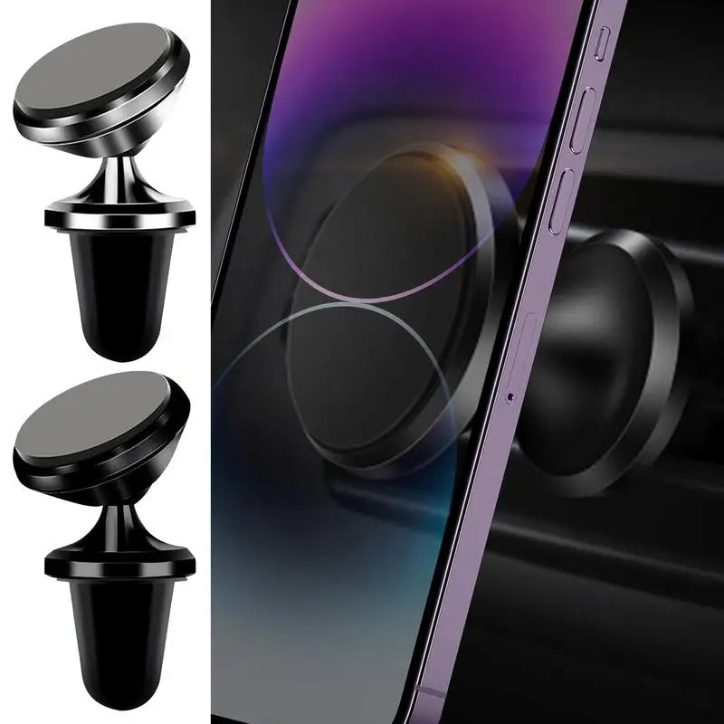 Anti-Slip Magnetic Car Phone Holder Stable Magnet Smartphone Holder for Car Multifunctional Cell Phone Mount for Air Outlet