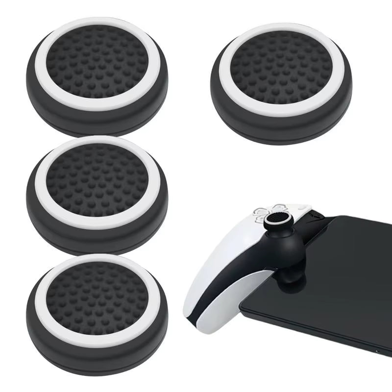 4PCS Silicone Thumbstick Grip Joystick Rocker Protective Caps for Playstationportal Game Controller Anti-Skid Handle Thumb Caps