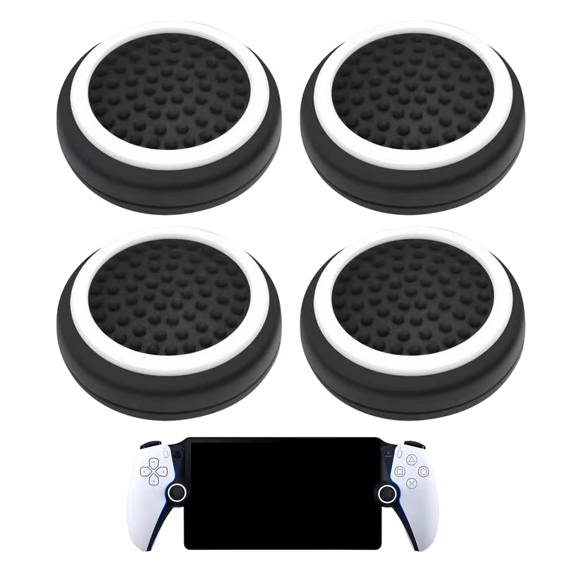 4PCS Silicone Thumbstick Grip Joystick Rocker Protective Caps for Playstationportal Game Controller Anti-Skid Handle Thumb Caps